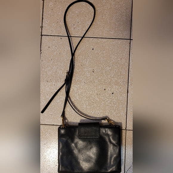 Black Leather Fossil Crossbody Bag - Picture 4 of 7